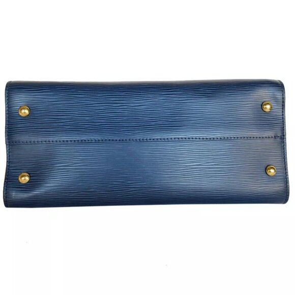 Auth LOUIS VUITTON Epi Vaneau MM Handbag Shoulder Bag Navy Epi Leather - Picture 5 of 16